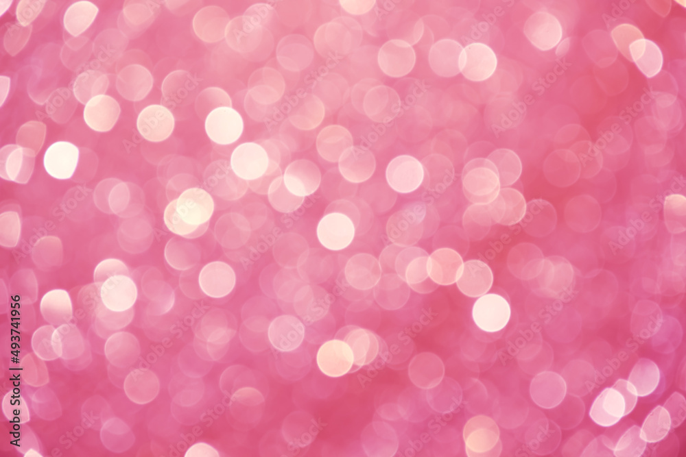 Colorful white pink bokeh sparkle glitter for natural background