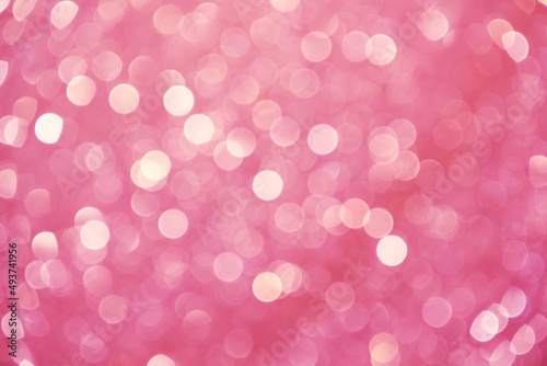 Colorful white pink bokeh sparkle glitter for natural background