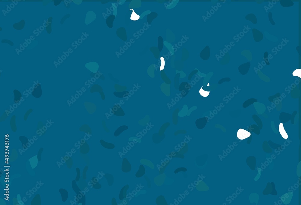 Light BLUE vector pattern with chaotic shapes.