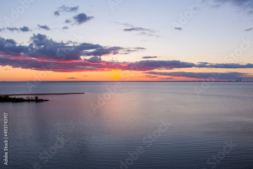 sunset over mobile bay © George