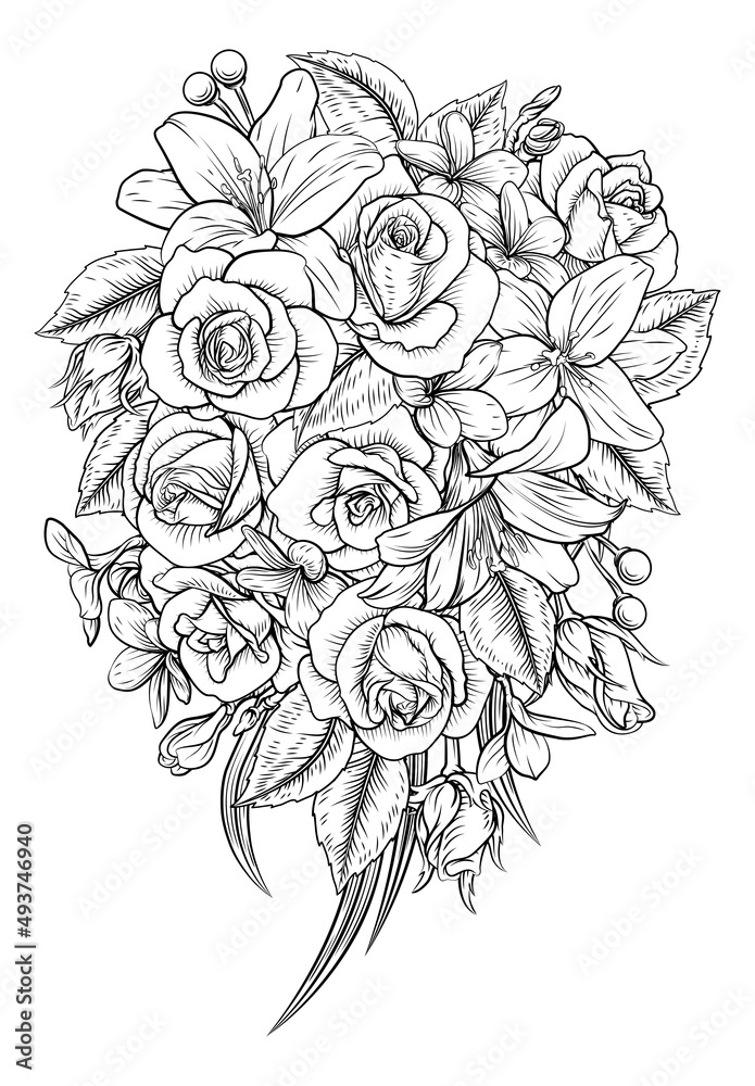 Flowers Floral Bouquet Roses Funeral Wedding