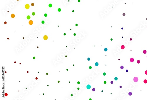 Light Multicolor, Rainbow vector layout with circle shapes.