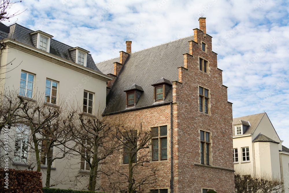 Old brick building, Brussels, Belgium Old brick building, Brussels, Belgium