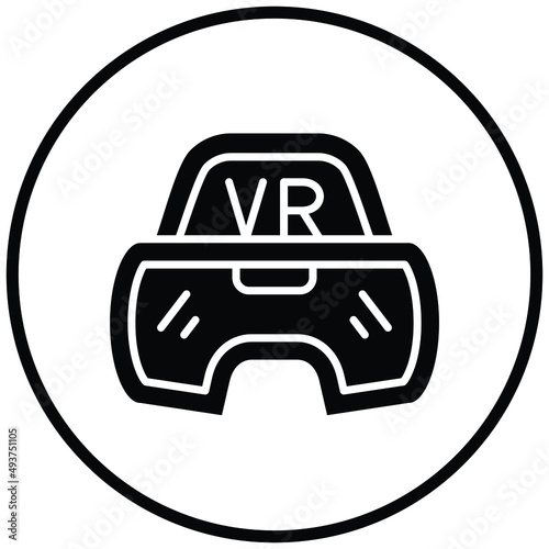 Vr Glasses Icon Style