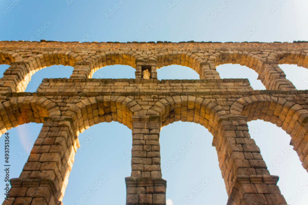 Acueducto de Segovia, Castilla León, España.