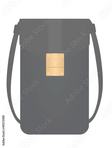 Small cross body bag. vector