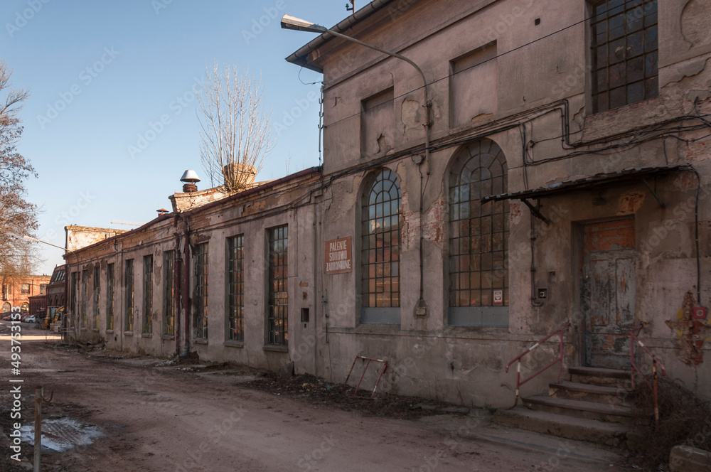 Old abandoned Art Nouveau factory Old abandoned Art Nouveau factory