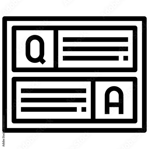 QUESTION line icon,linear,,graphic,illustration
