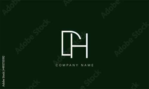 DH, HD, DH, Letters Logo Monogram
