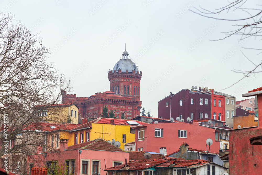 Colorful Houses in old city Balat. Balat is popular touristic destination in Istanbul Colorful Houses in old city Balat. Balat is popular touristic destination in Istanbul