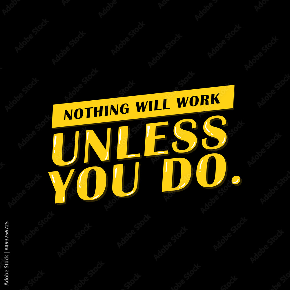 Nothing will work unless you do lettering design