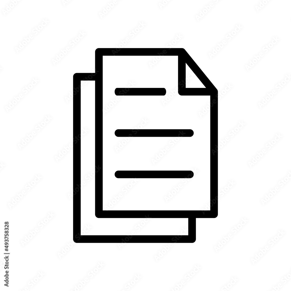 Document Icon Template on White Artboard Document Icon Template on White Artboard