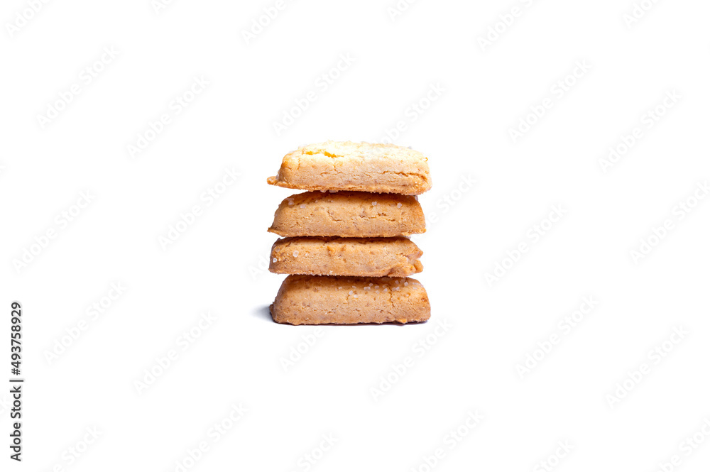 Close up Crackers isolated on white background Close up Crackers isolated on white background