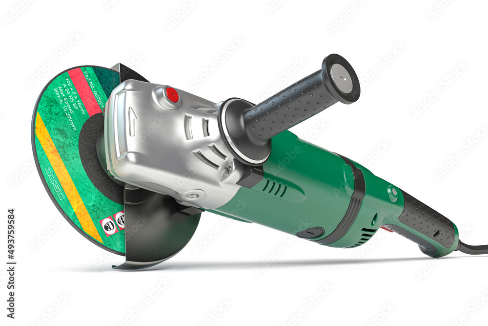 Angle grinder machine isolated on white background. Angle grinder machine isolated on white background.