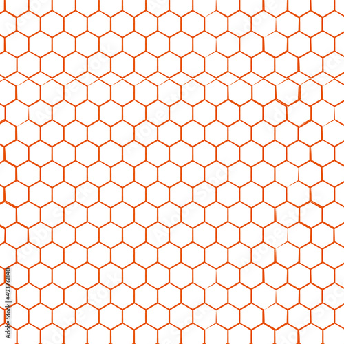 honey comb background pattern symbol vector design yellow mustard  grid texture and geometric hive hexagonal honeycombs. Grid seamless pattern. Hexagonal cell texture. Honeycomb on white background. 