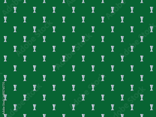 Pixel conference football cup - high res seamless pattern