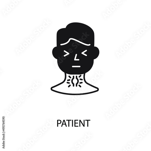 patient icons  symbol vector elements for infographic web