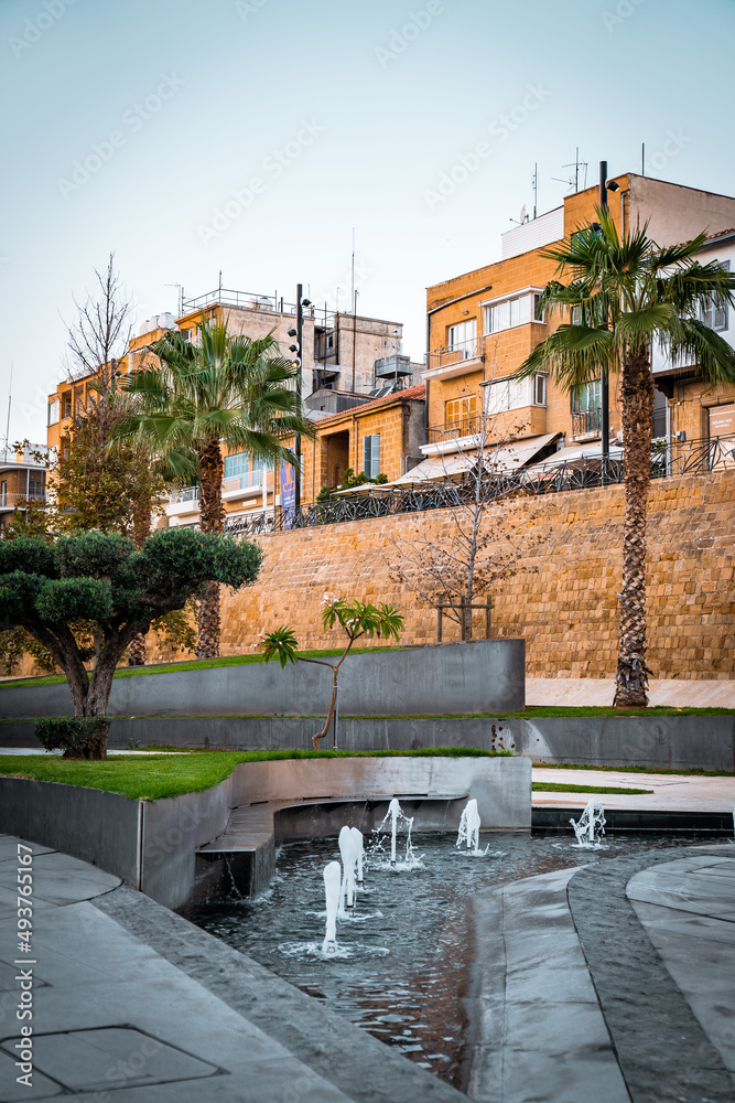 Eleftheria Square in Nicosia, Cyprus. Landscape city photography urban modern futuristic architecture 