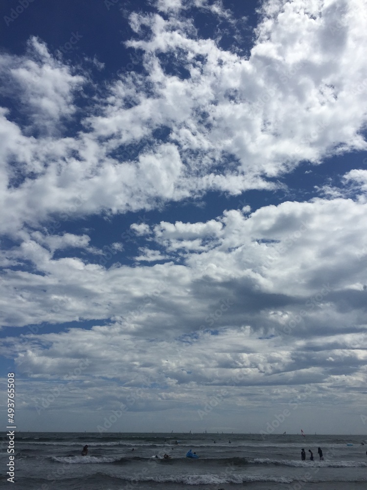 the dramatic clouds over the sea at beach, Chiba prefecture Japan the dramatic clouds over the sea at beach, Chiba prefecture Japan