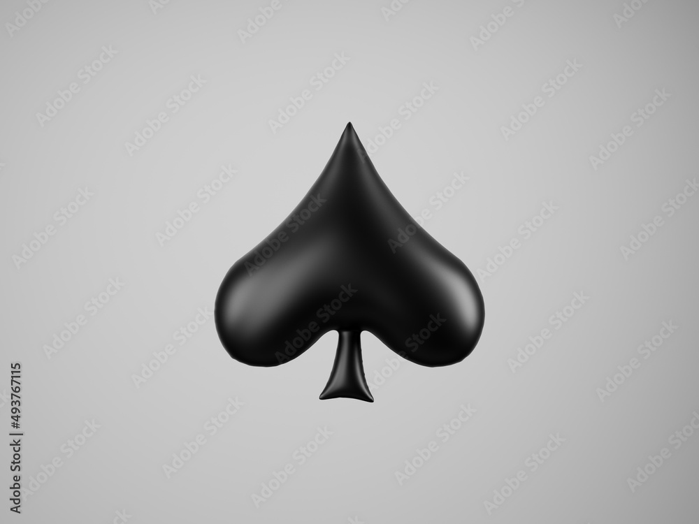 spade symbol - a template for a balloon Stock Illustration | Adobe Stock