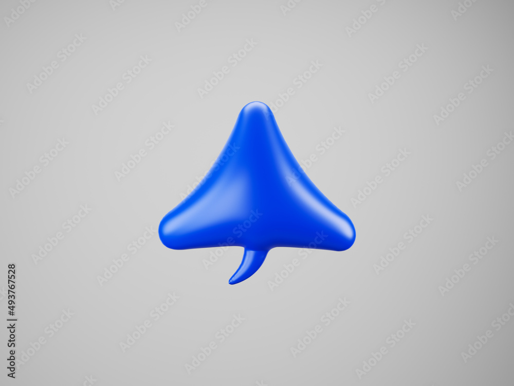  speech balloon template - blue on white