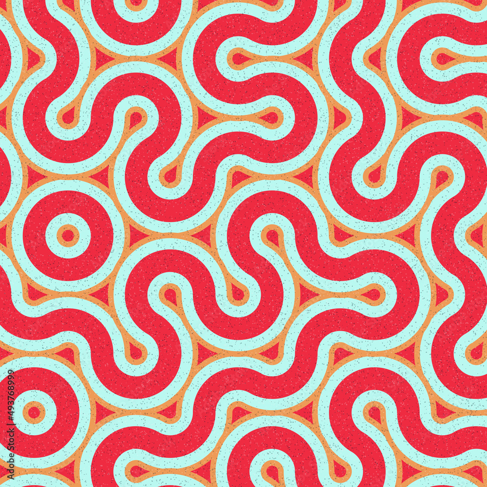 Colour Hexagon Tile Connection art background design illustration