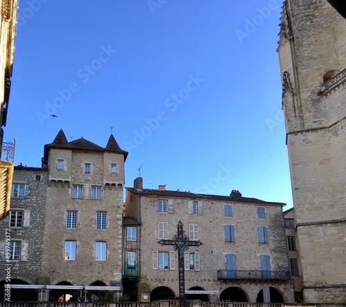 old square of medieval Villefranche-de-Rouergue