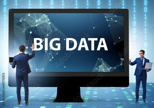The big data concept with data mining analyst © Elnur