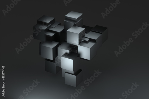 3d rendering abstract square concept © 刘辉 刘