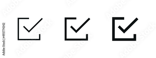 check box icon with correct, accept checkmark icons green tick box, check list square frame - checkbox symbol sign 