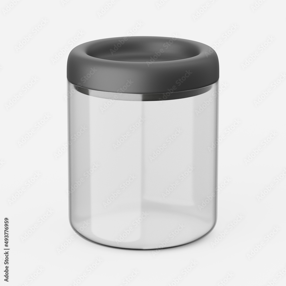 Kitchen jar. 3d render. Kitchen jar. 3d render.