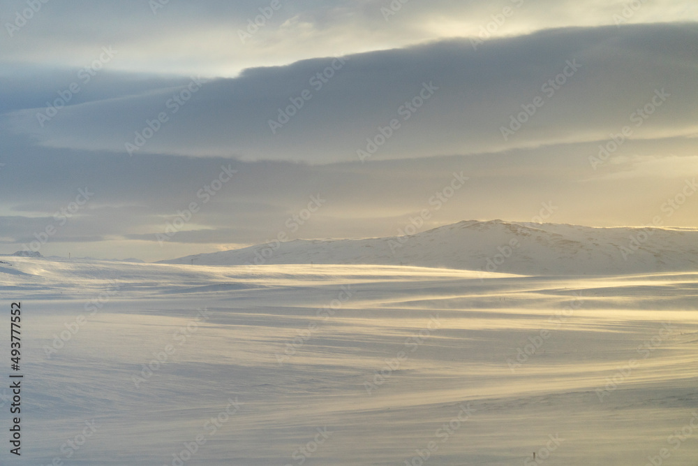Sunset in the northern plains of Iceland Sunset in the northern plains of Iceland