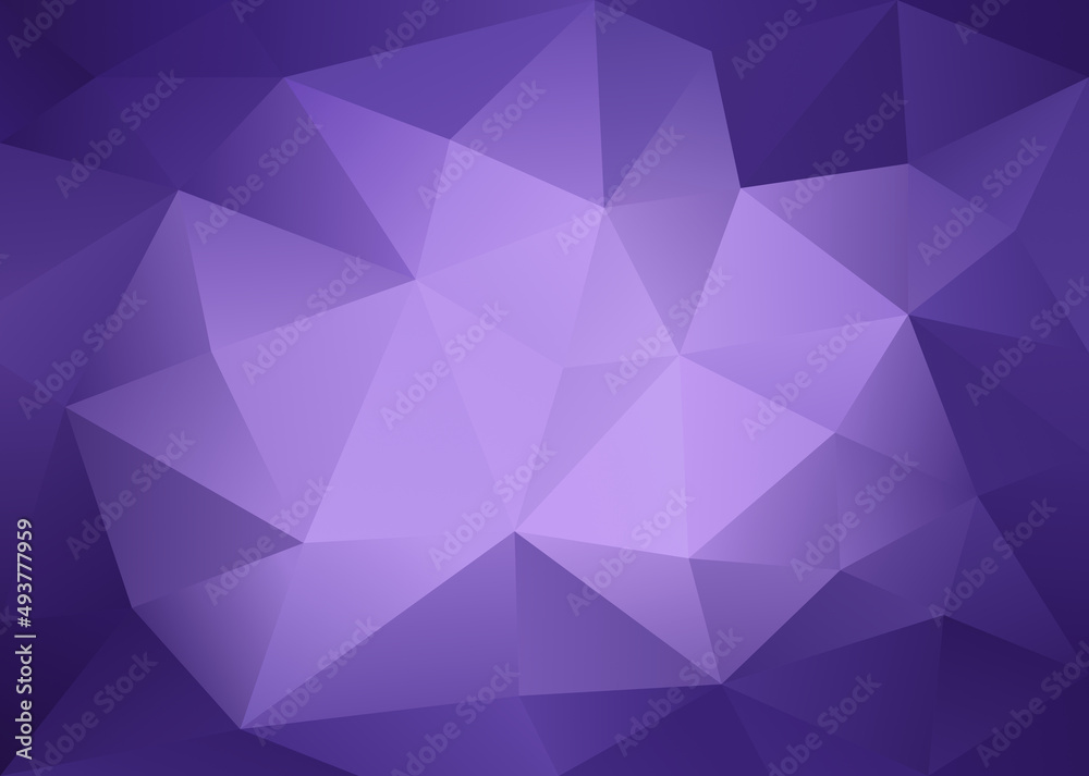 Abstract Low Poly Purple to Light Purple Background