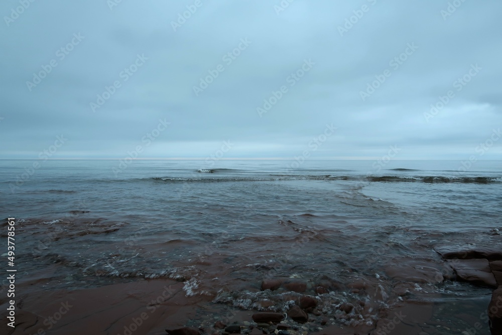 storm over the sea