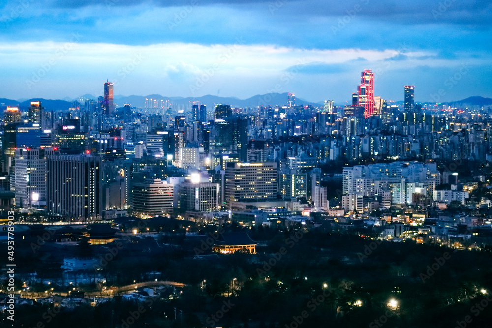 Seoul city view
