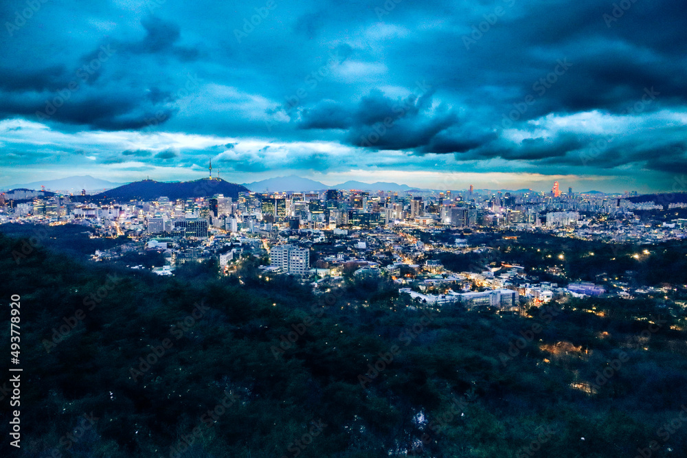 Seoul city view
