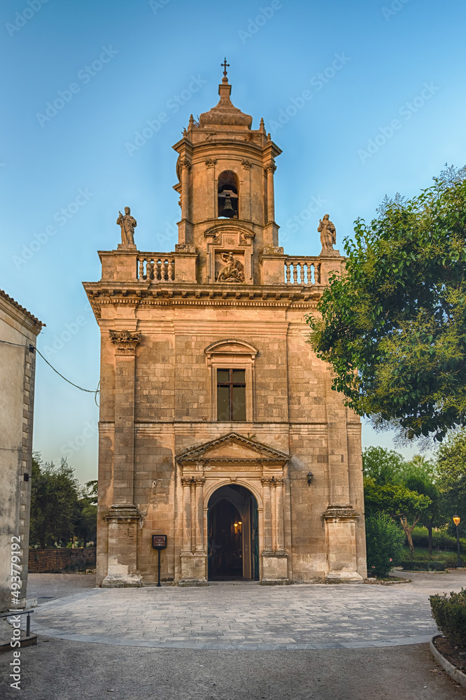 Facade of St. James' Church, Ragusa Ibla, Sicily, Italy