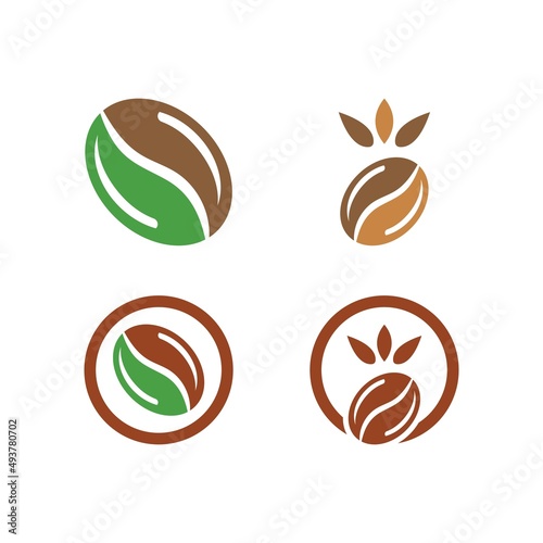 Fototapeta Naklejka Na Ścianę i Meble -  coffee bean icon vector illustration