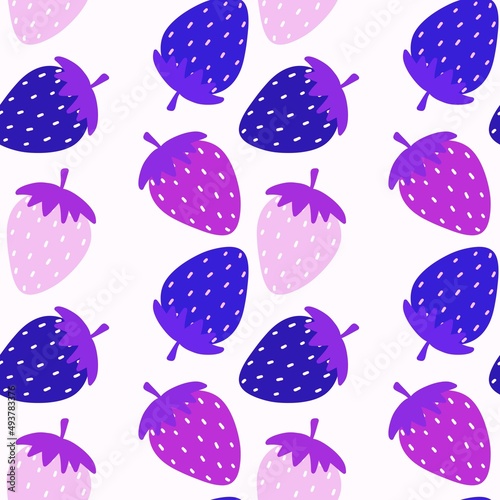 Summer seamless strawberry pattern for fabrics and textiles and packaging and gifts and cards and linens and kids