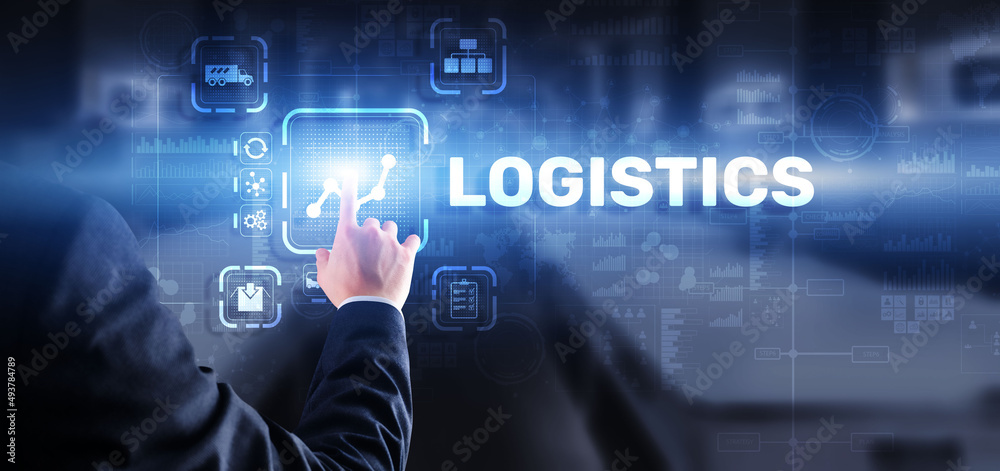 Logistic network distribution and transport concept. Goods delivery Logistic network distribution and transport concept. Goods delivery