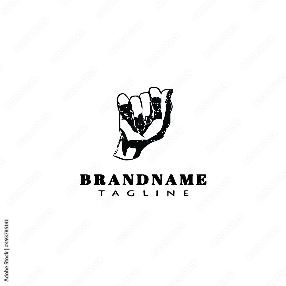 hand gesture logo cartoon design icon vector illustration hand gesture logo cartoon design icon vector illustration