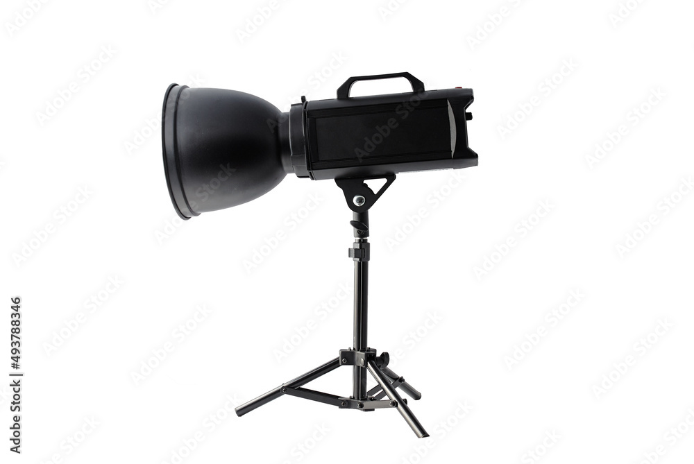 Studio flash isolated on white, hard light. Studio flash isolated on white, hard light.