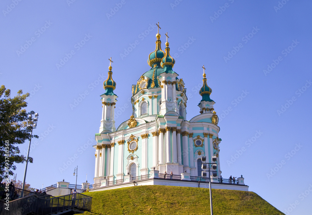 St. Andrew's Church in Kiev, Ukraine