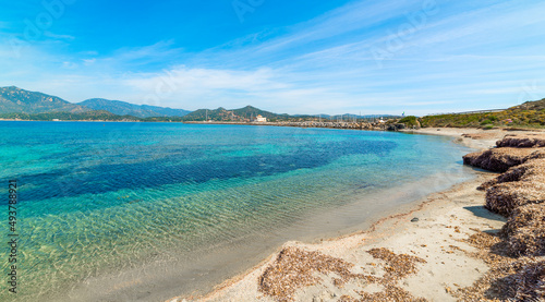 Fortezza Vecchia beach on a cloudy day in springtime