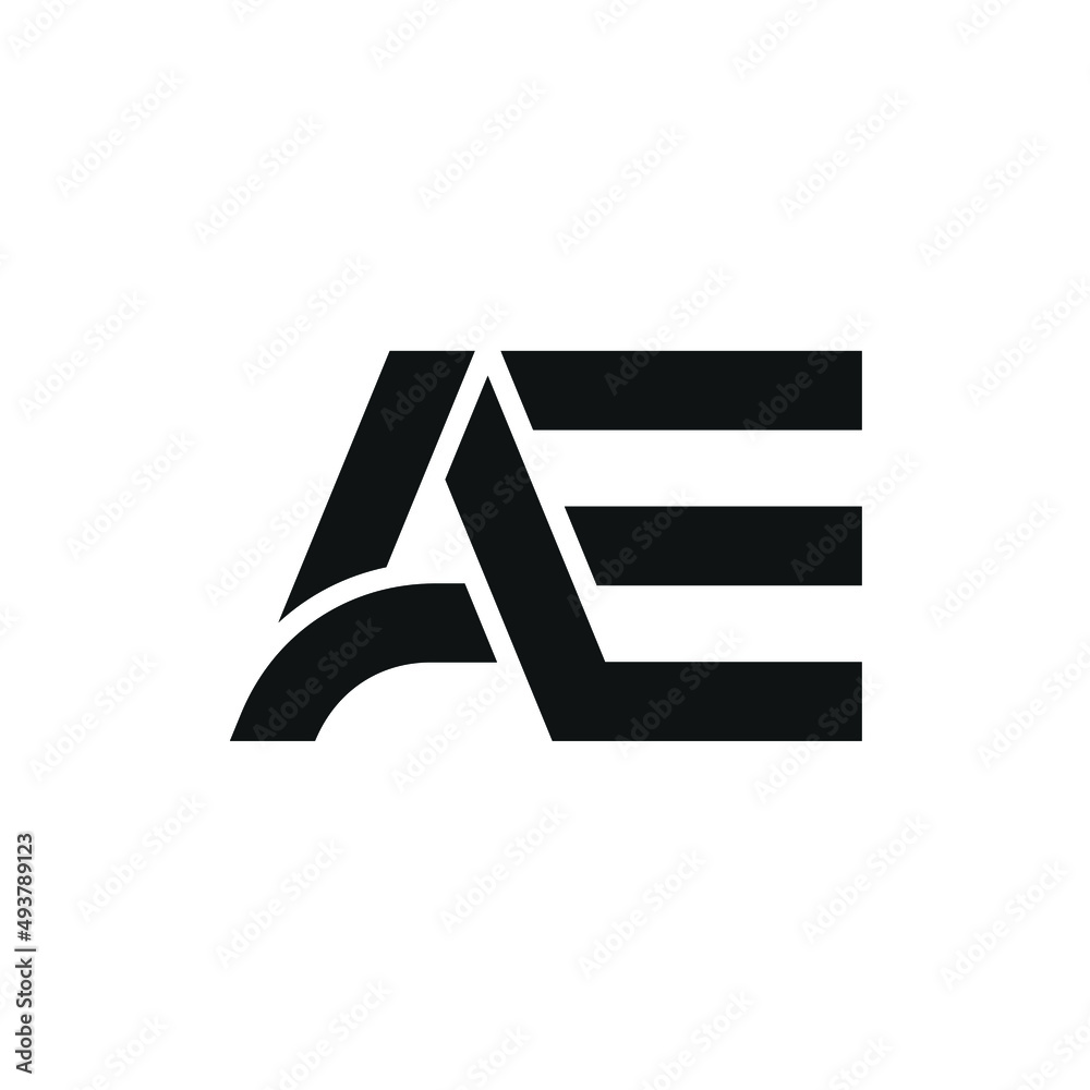 Vetor de Initial Letter AE Logo Design Inspiration do Stock | Adobe Stock
