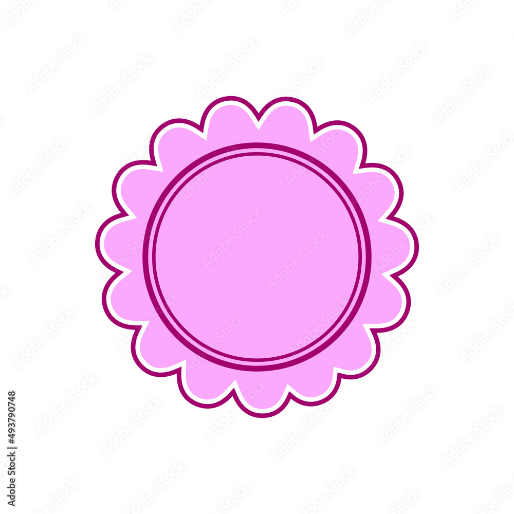 simple minimal blank frame style background pink poster illustration with border for text simple minimal blank frame style background pink poster illustration with border for text