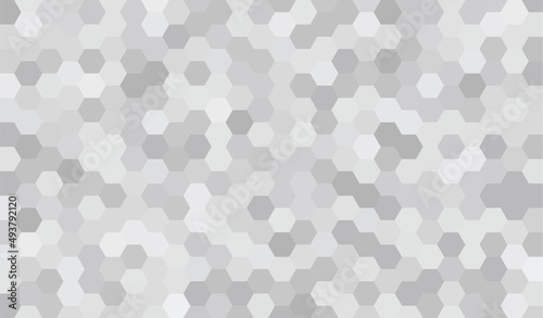 Abstract geometry hexagon white and gray background pattern. vector illustration..