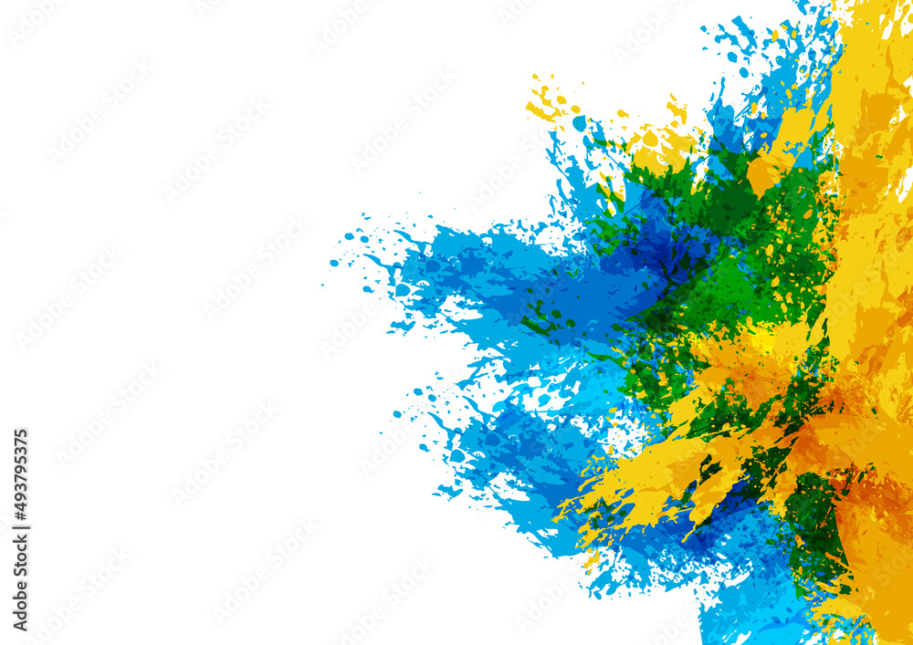 Abstract vector splash and paint color background . Paint splash color. Vector illustration design background.