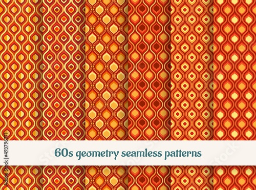 Wavy 60s patterns