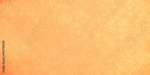 Stucco painted wall texture background, yellow, color, banner. Vintage beige background wallpaper and texture. orange watercolor painting soft textured on wet white paper background.